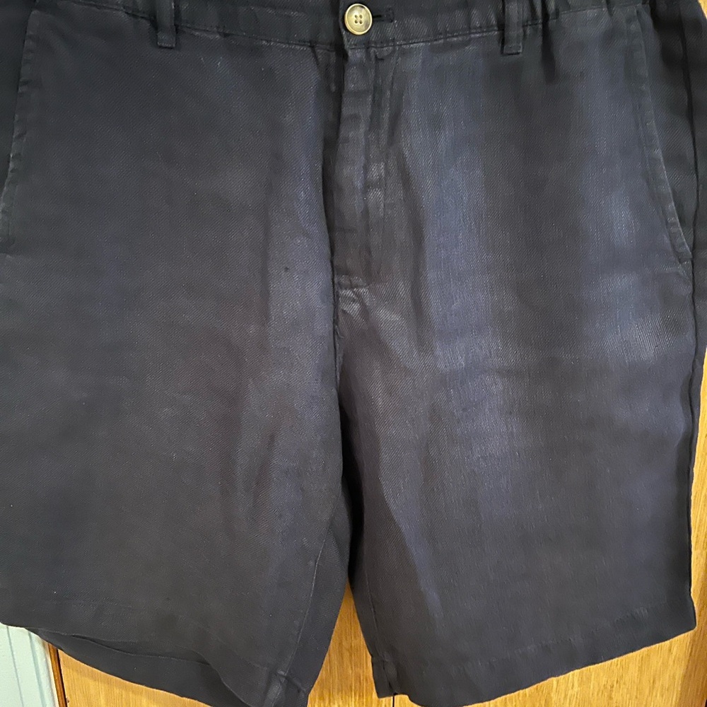 Zara Men's Midnight Blue Flat Front Shorts